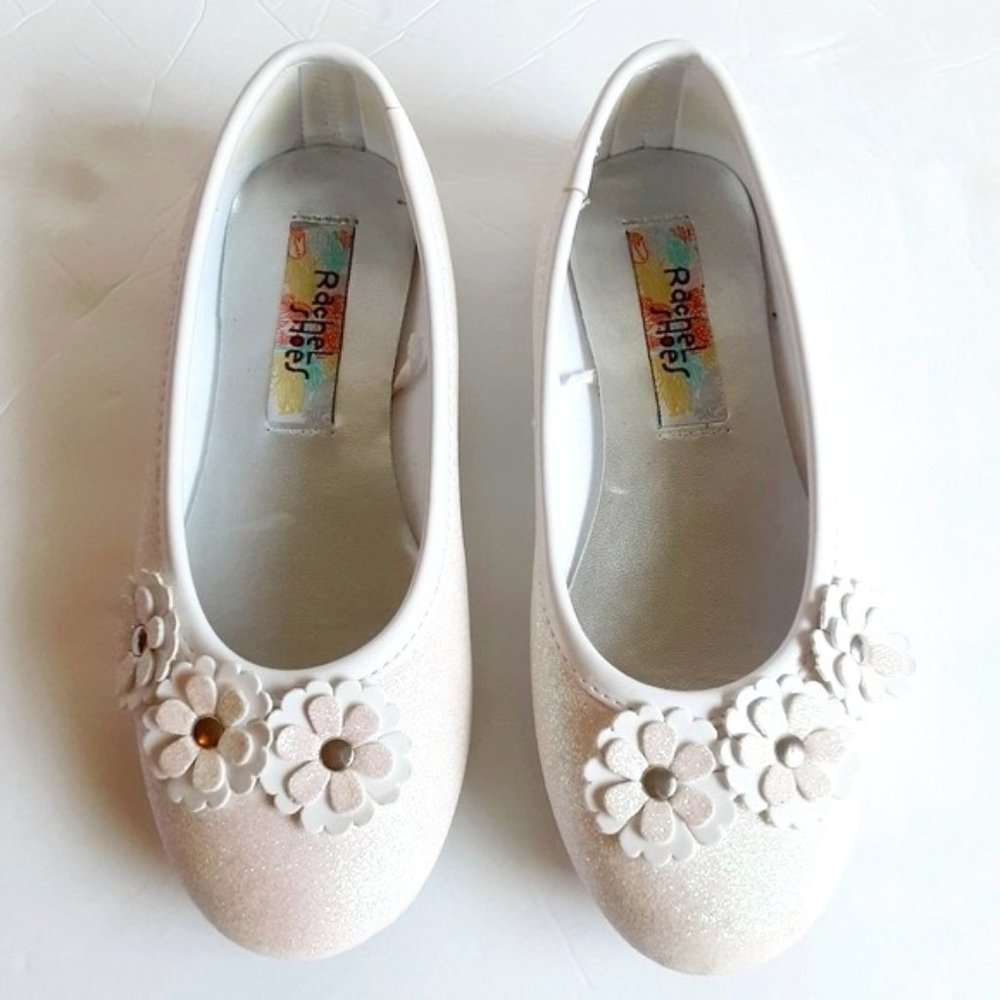 Rachel Shoes Ballet Flats White Girls Size 2